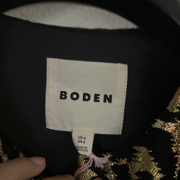 Boden Jacquard Leopard Jacket Size 2 NWT SOLD OUT $199 - Picture 5 of 8